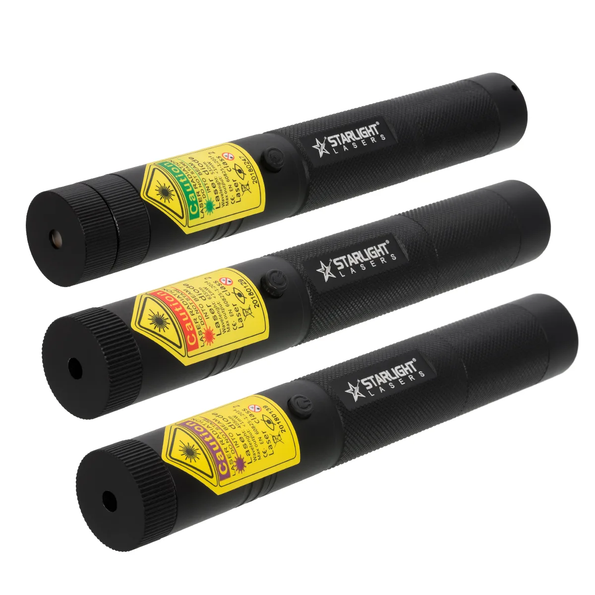 Lot de 3 pointeurs laser Pro rechargeables vert G1, rouge R1 et violet V1
