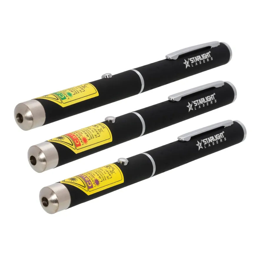 Lot de 3 stylos laser vert X1, rouge M1 et violet Z1