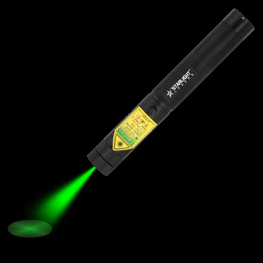 Pointeur laser vert G1 Pro avec faisceau laser visible dans l’obscurité
