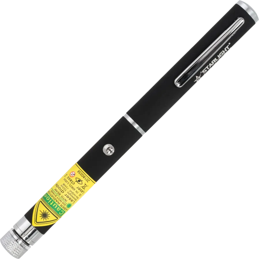 Pointeur laser vert X2 format stylo avec capuchon à motifs