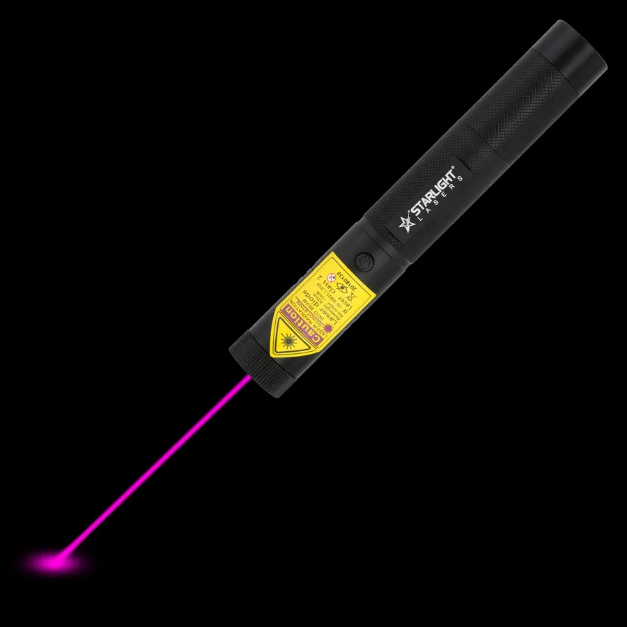 Pointeur laser violet V1 Pro avec faisceau laser visible dans l’obscurité