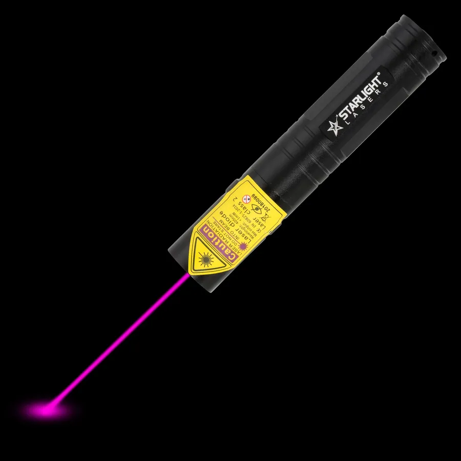 Pointeur laser violet V2 Pro avec faisceau laser visible dans l’obscurité