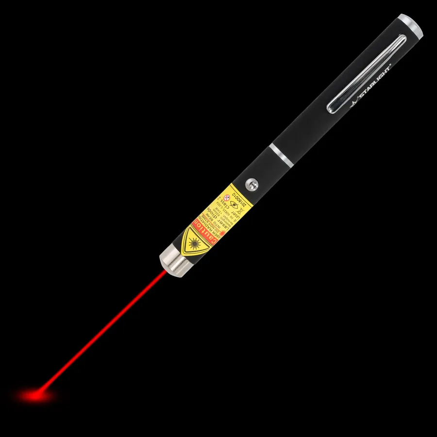 Stylo laser rouge M1 avec faisceau laser visible dans l’obscurité